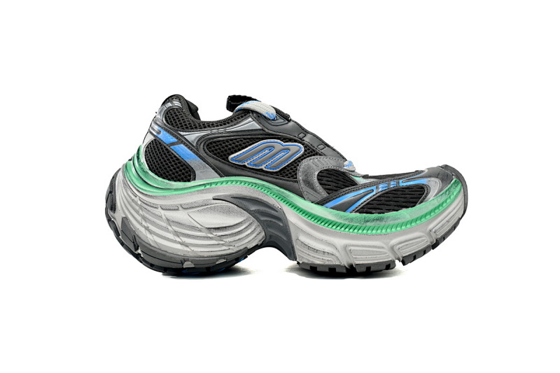 【DA5LJ】黑蓝绿-2 巴黎世家十二代新款 784342 W2MV2 1143 Balenciaga Black Blue Green