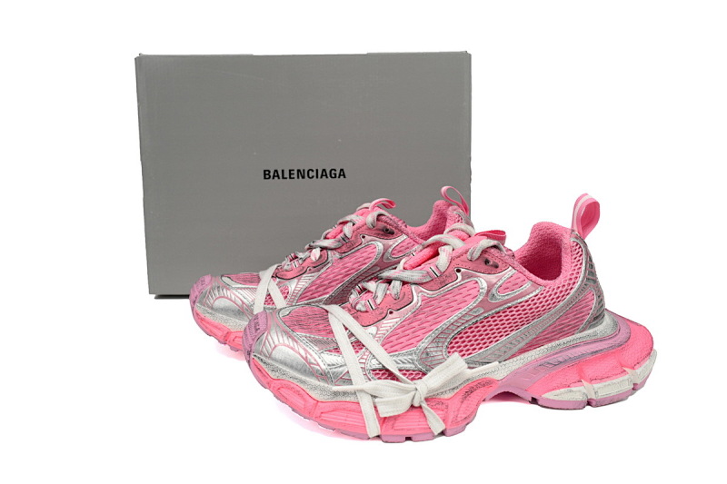 【CA5AH】 粉白 巴黎10代做旧 户外概念跑鞋 734734 W3XL5 1268 Balenciaga Pink White
