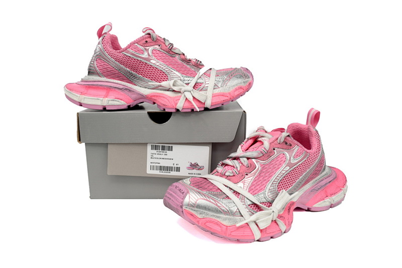 【CA5AH】 粉白 巴黎10代做旧 户外概念跑鞋 734734 W3XL5 1268 Balenciaga Pink White