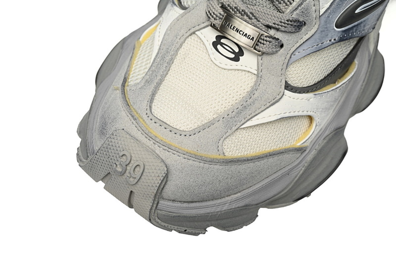 【DA5LJ】米中灰-8 纯原版巴黎世家 网布 圆头系带低帮 784339-W2MV9-0223 Balenciaga CARGO Rice Gray
