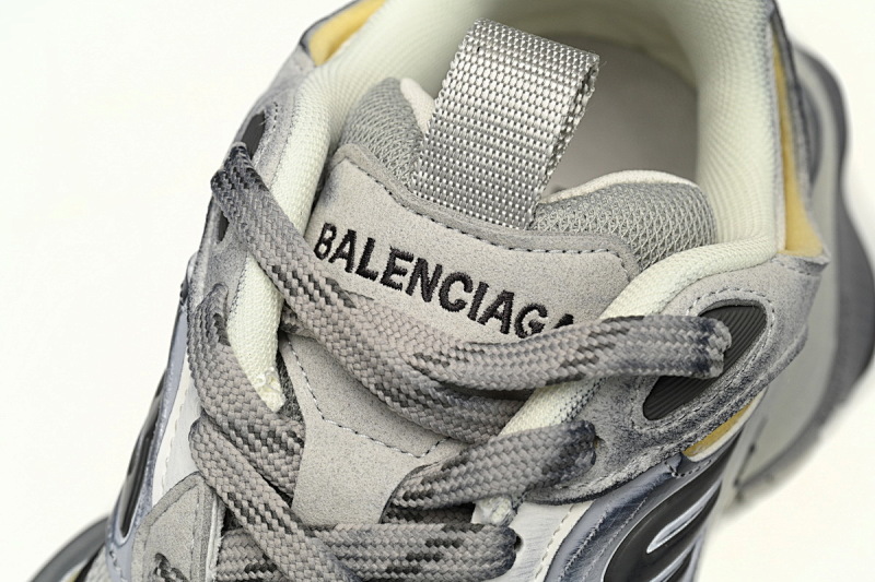 【DA5LJ】米中灰-8 纯原版巴黎世家 网布 圆头系带低帮 784339-W2MV9-0223 Balenciaga CARGO Rice Gray