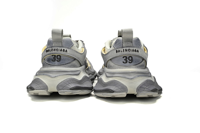 【DA5LJ】米中灰-8 纯原版巴黎世家 网布 圆头系带低帮 784339-W2MV9-0223 Balenciaga CARGO Rice Gray