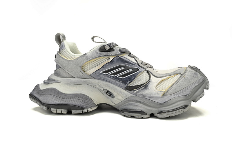 【DA5LJ】米中灰-8 纯原版巴黎世家 网布 圆头系带低帮 784339-W2MV9-0223 Balenciaga CARGO Rice Gray