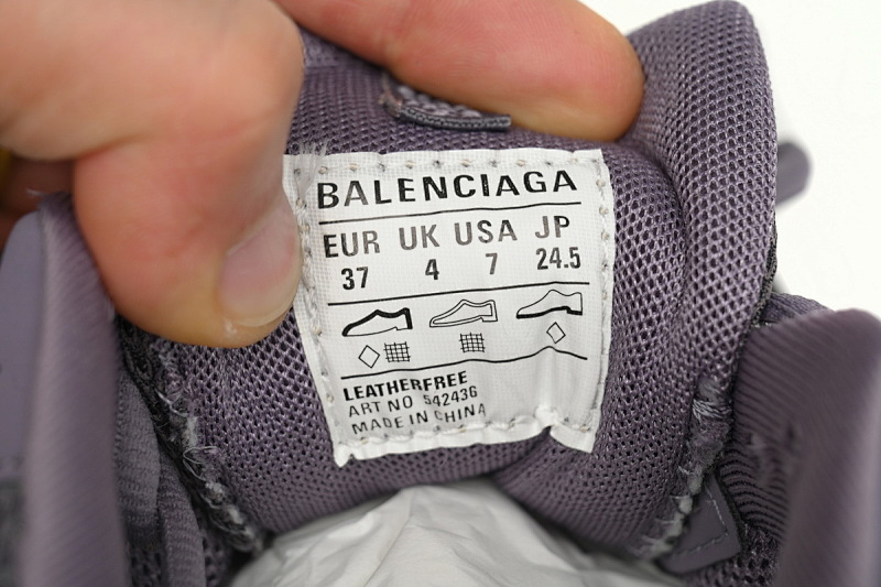 【DA0LJ】灰紫-113 巴黎3代时尚复古低帮跑鞋 542436 W1AC5 0620 Balenciaga Tess S.Black Gray Purple