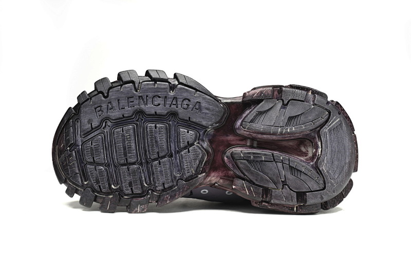 【DA0LJ】灰紫-113 巴黎3代时尚复古低帮跑鞋 542436 W1AC5 0620 Balenciaga Tess S.Black Gray Purple