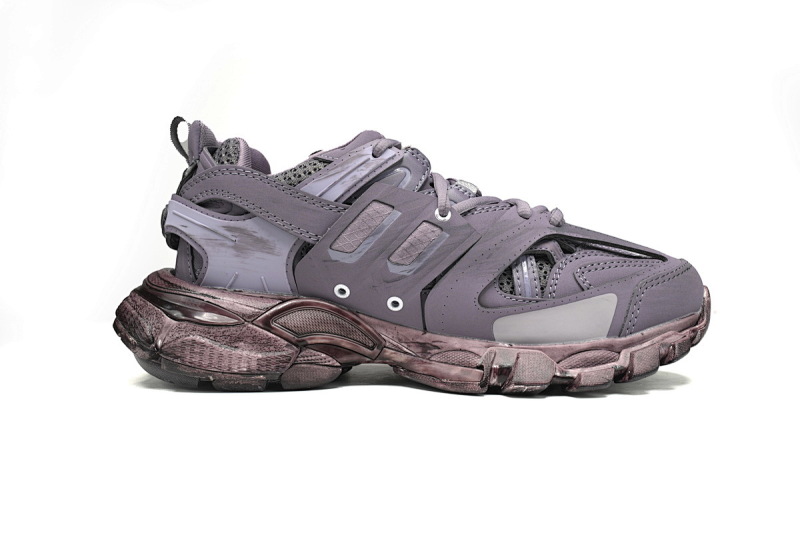 【DA0LJ】灰紫-113 巴黎3代时尚复古低帮跑鞋 542436 W1AC5 0620 Balenciaga Tess S.Black Gray Purple