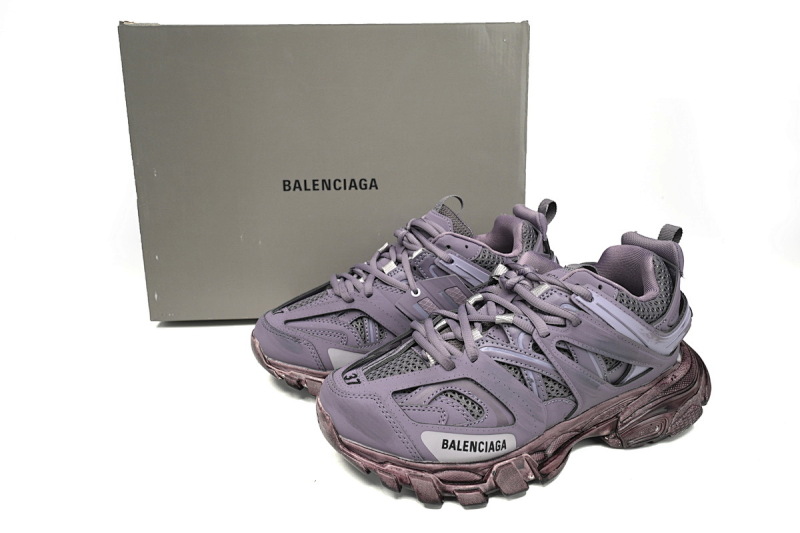 【DA0LJ】灰紫-113 巴黎3代时尚复古低帮跑鞋 542436 W1AC5 0620 Balenciaga Tess S.Black Gray Purple