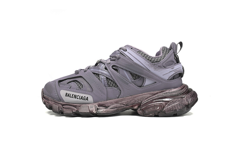 【DA0LJ】灰紫-113 巴黎3代时尚复古低帮跑鞋 542436 W1AC5 0620 Balenciaga Tess S.Black Gray Purple