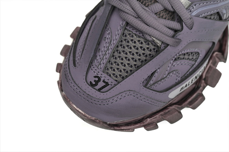 【DA0LJ】灰紫-113 巴黎3代时尚复古低帮跑鞋 542436 W1AC5 0620 Balenciaga Tess S.Black Gray Purple