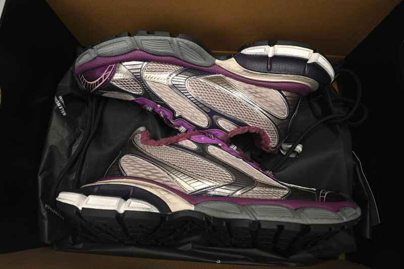 【DA5AH】紫色冰绒 巴黎3XL冰爪 加绒版 户外概念跑鞋 734734 W3XL2 1269 Balenciaga Purple Ice Velvet
