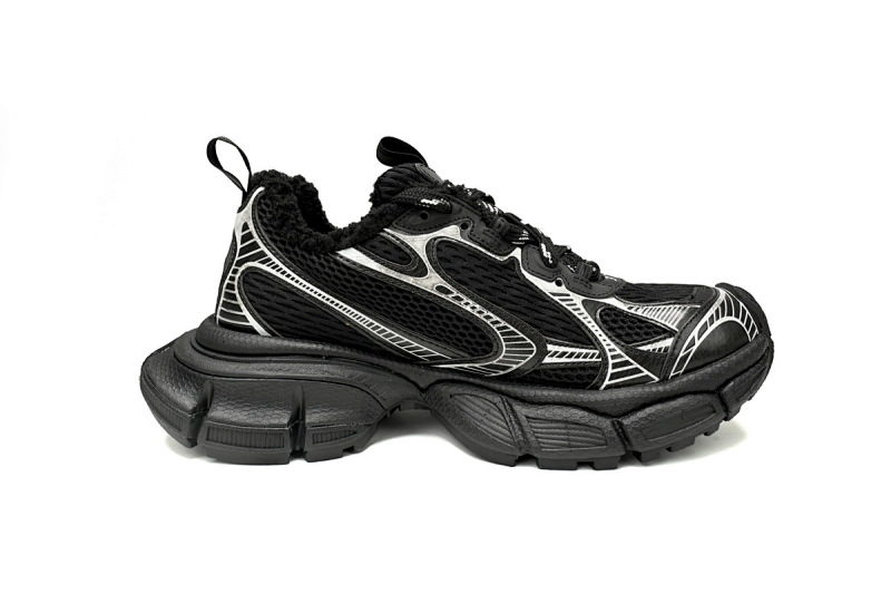 【DA5AH】黑白冰绒 巴黎3XL冰爪 加绒版 户外概念跑鞋 734734 W3XL2 1090 Balenciaga Black And White