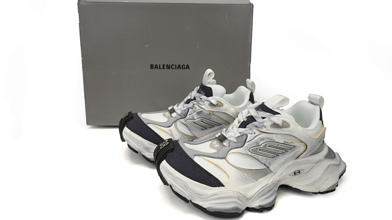 【DA5LJ】米白灰-9 纯原版巴黎世家11代 网布 圆头系带低帮 785756-W2MV1-9012 Balenciaga CARGO White Rice White Gray