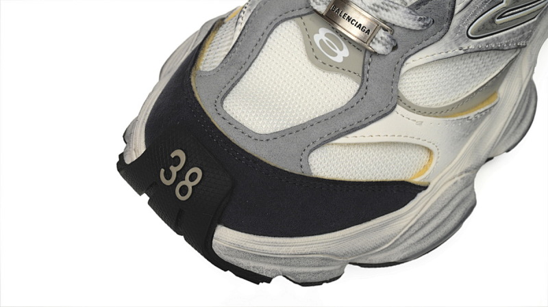 【DA5LJ】米白灰-9 纯原版巴黎世家11代 网布 圆头系带低帮 785756-W2MV1-9012 Balenciaga CARGO White Rice White Gray