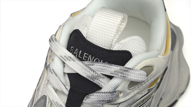 【DA5LJ】米白灰-9 纯原版巴黎世家11代 网布 圆头系带低帮 785756-W2MV1-9012 Balenciaga CARGO White Rice White Gray