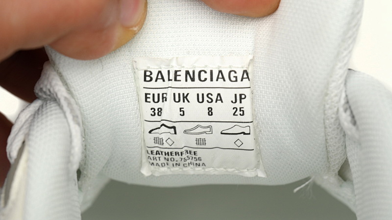 【DA5LJ】米白灰-9 纯原版巴黎世家11代 网布 圆头系带低帮 785756-W2MV1-9012 Balenciaga CARGO White Rice White Gray