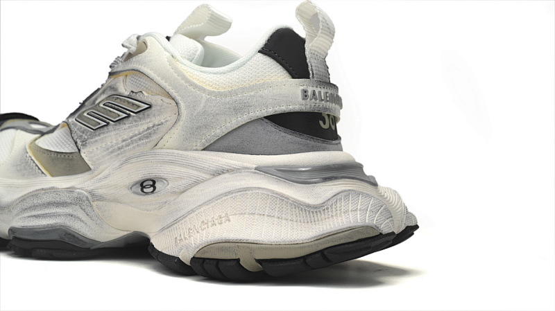 【DA5LJ】米白灰-9 纯原版巴黎世家11代 网布 圆头系带低帮 785756-W2MV1-9012 Balenciaga CARGO White Rice White Gray
