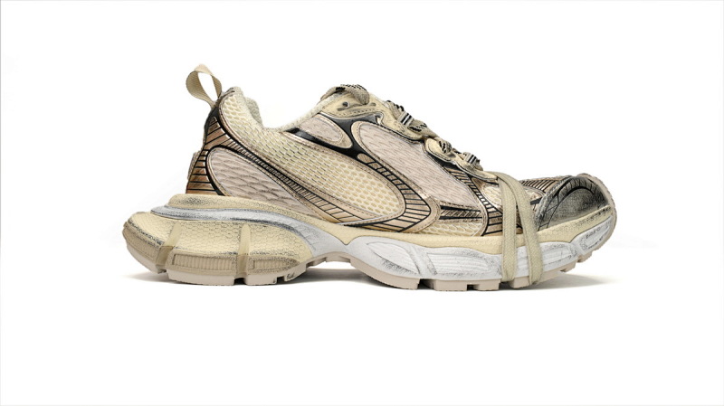 【CA5AH】 香槟色 巴黎10代做旧 户外概念跑鞋 734734 W3XL2 9110 Balenciaga Pla Tinum