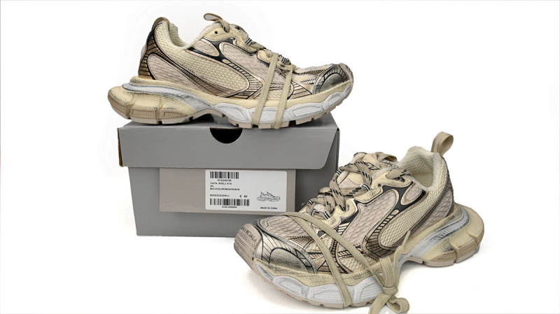 【CA5AH】 香槟色 巴黎10代做旧 户外概念跑鞋 734734 W3XL2 9110 Balenciaga Pla Tinum