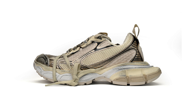 【CA5AH】 香槟色 巴黎10代做旧 户外概念跑鞋 734734 W3XL2 9110 Balenciaga Pla Tinum