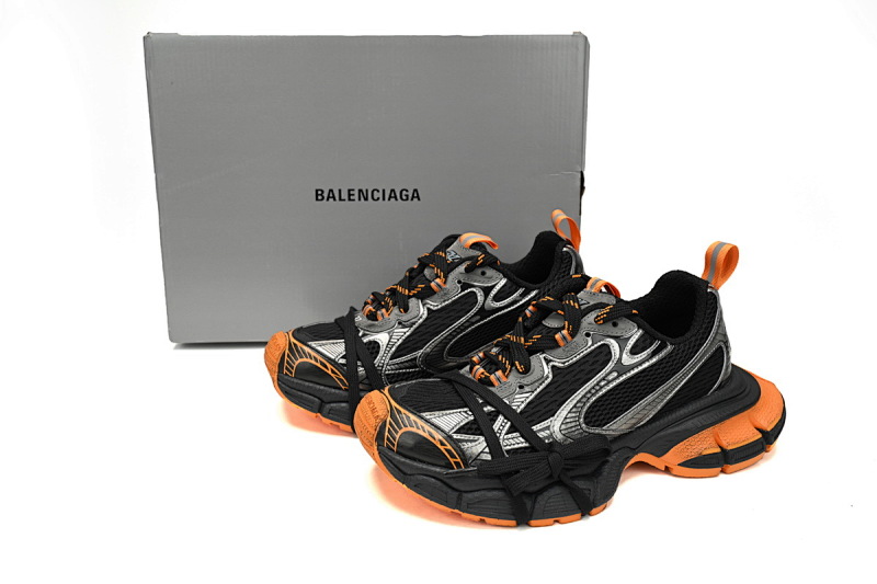 【CA5AH】  黑橙 巴黎10代做旧 户外概念跑鞋 734734 W3XL3 1178 Balenciaga Black Orange