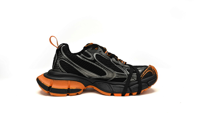 【CA5AH】  黑橙 巴黎10代做旧 户外概念跑鞋 734734 W3XL3 1178 Balenciaga Black Orange