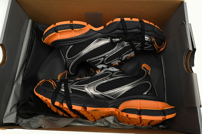 【CA5AH】  黑橙 巴黎10代做旧 户外概念跑鞋 734734 W3XL3 1178 Balenciaga Black Orange