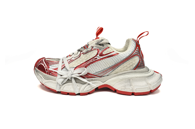 【CA5AH】 白红 巴黎10代做旧 户外概念跑鞋 734734 W3XL2 9060 Balenciaga White Red