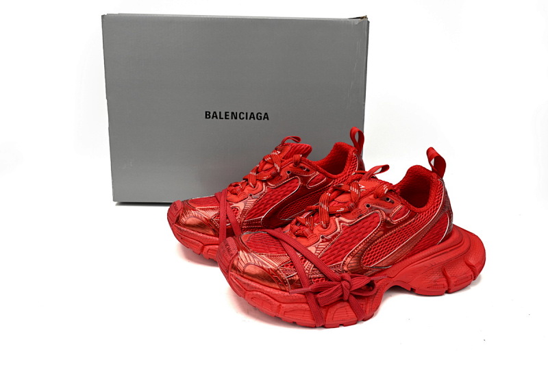 【CA5AH】 红色 巴黎10代做旧 户外概念跑鞋 734734 W3XL5 6000 Balenciaga White Red
