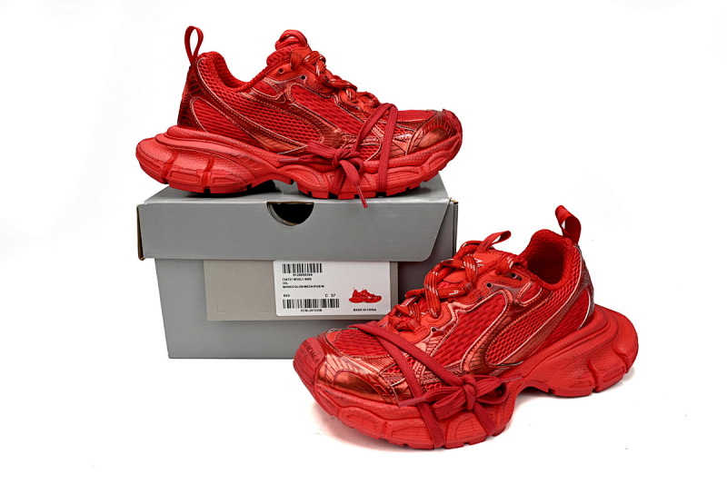 【CA5AH】 红色 巴黎10代做旧 户外概念跑鞋 734734 W3XL5 6000 Balenciaga White Red