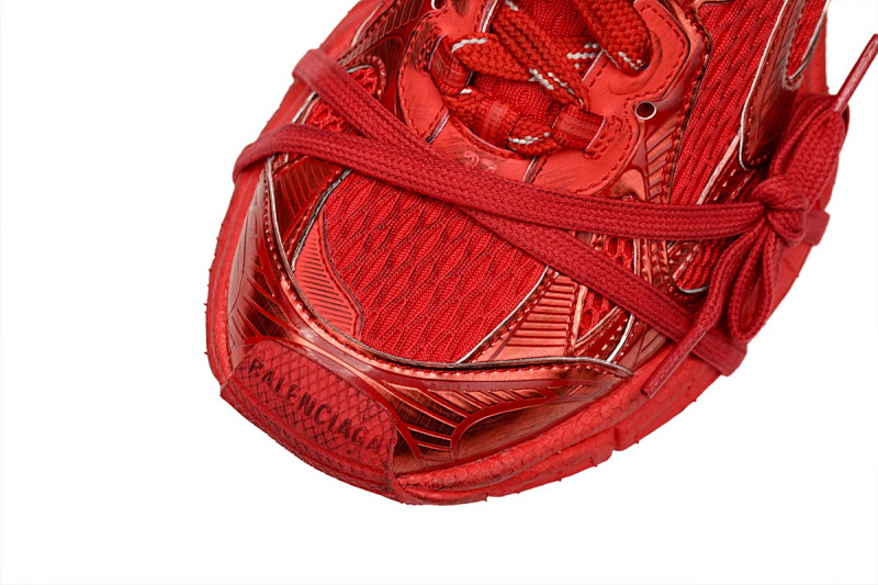【CA5AH】 红色 巴黎10代做旧 户外概念跑鞋 734734 W3XL5 6000 Balenciaga White Red