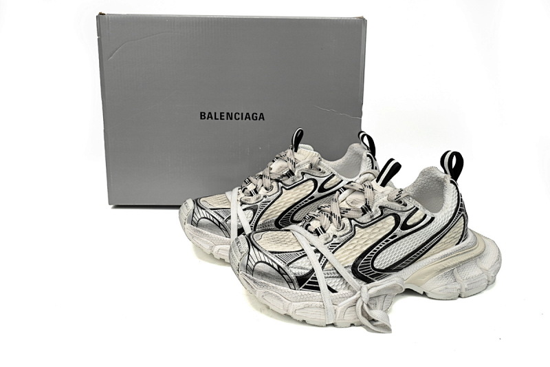 【CA5AH】 熊猫 巴黎10代做旧 户外概念跑鞋 734734 W3XL5 9710 Balenciaga White, red