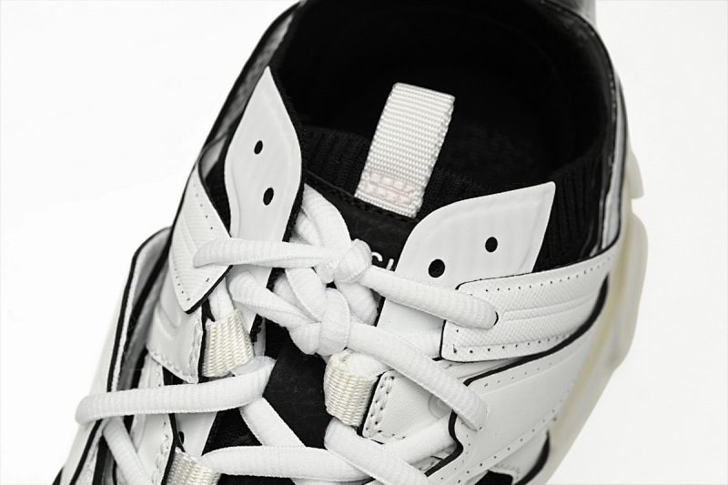 【DA0LJ】白黑-109 纯原版本巴黎世家三代 袜套鞋 736328 W3SKC 9010 Balenciaga Tess S.Black Rice White and Black