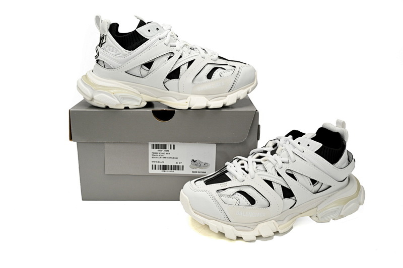 【DA0LJ】白黑-109 纯原版本巴黎世家三代 袜套鞋 736328 W3SKC 9010 Balenciaga Tess S.Black Rice White and Black