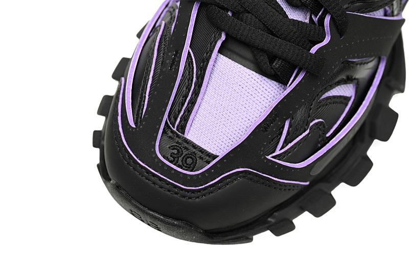 【DA0LJ】黑紫-105 纯原版本巴黎世家三代 袜套鞋 736328 W3SKC 1058 Balenciaga Tess S.Black Rice Black Purple