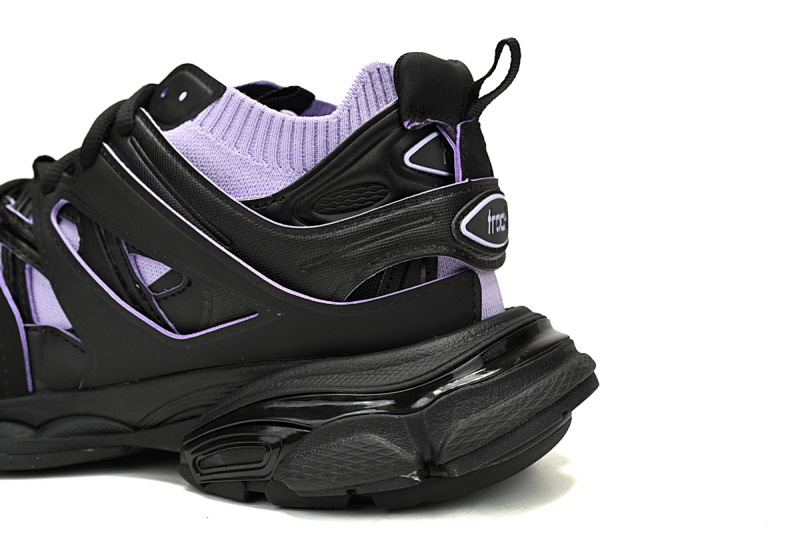 【DA0LJ】黑紫-105 纯原版本巴黎世家三代 袜套鞋 736328 W3SKC 1058 Balenciaga Tess S.Black Rice Black Purple