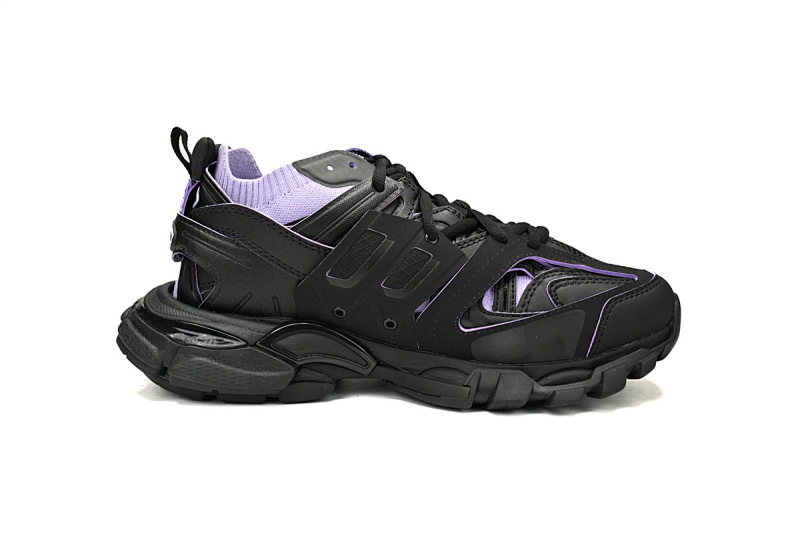 【DA0LJ】黑紫-105 纯原版本巴黎世家三代 袜套鞋 736328 W3SKC 1058 Balenciaga Tess S.Black Rice Black Purple