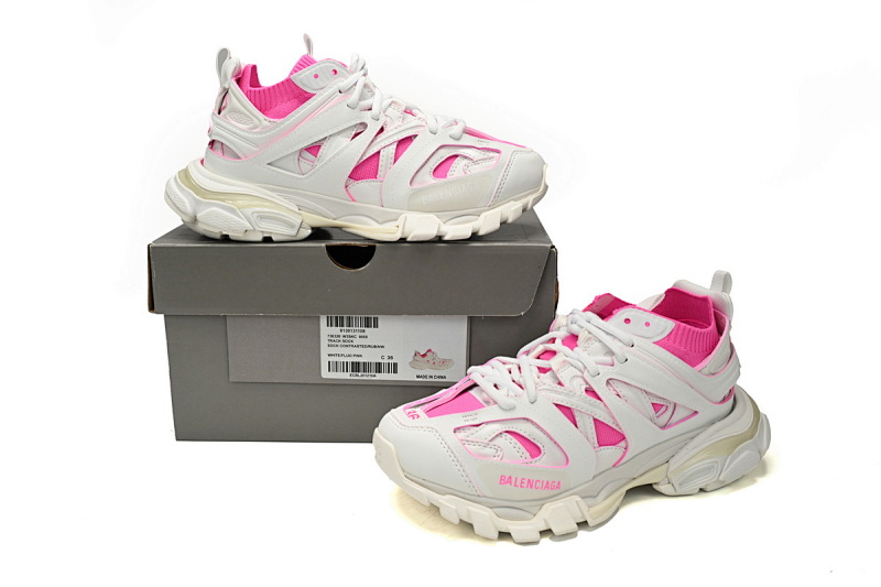 【DA0LJ】粉白-110 纯原版本巴黎世家三代 袜套鞋 736328 W3SKC 9055 Balenciaga Tess S.Black Rice Pink White
