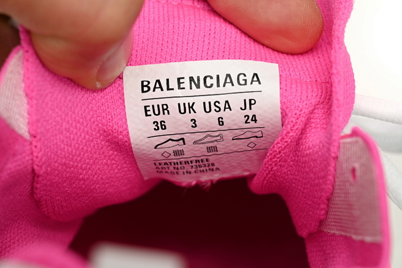 【DA0LJ】粉白-110 纯原版本巴黎世家三代 袜套鞋 736328 W3SKC 9055 Balenciaga Tess S.Black Rice Pink White