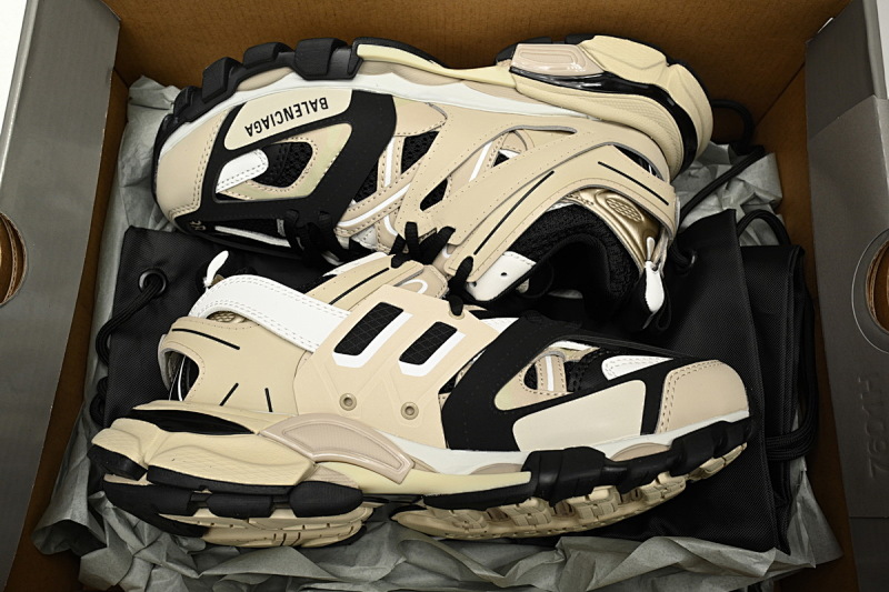 【DA0LJ】卡其黑-111 巴黎3代时尚复古低帮跑鞋 542436 W3AC4 8071  Balenciaga Tess S.Black Rice Khaki Black
