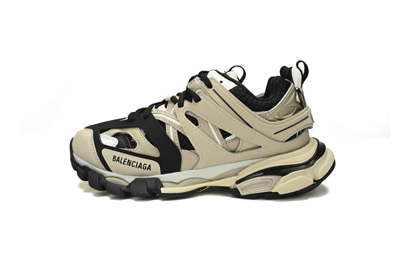 【DA0LJ】卡其黑-111 巴黎3代时尚复古低帮跑鞋 542436 W3AC4 8071  Balenciaga Tess S.Black Rice Khaki Black