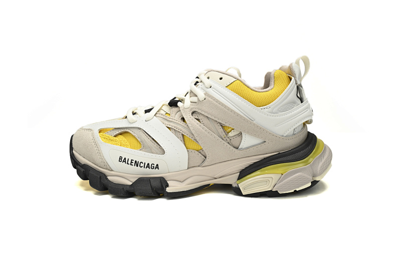 【DA0LJ】灰白黄-102 巴黎3代时尚复古低帮跑鞋 542436 W1ST3 0258 Balenciaga Tess S.Black Rice Grey White Yellow