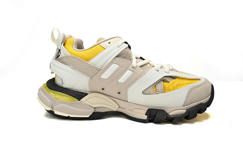 【DA0LJ】灰白黄-102 巴黎3代时尚复古低帮跑鞋 542436 W1ST3 0258 Balenciaga Tess S.Black Rice Grey White Yellow