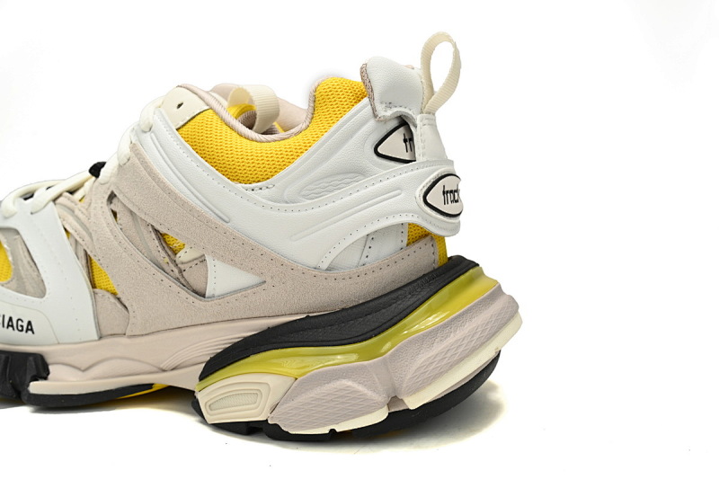 【DA0LJ】灰白黄-102 巴黎3代时尚复古低帮跑鞋 542436 W1ST3 0258 Balenciaga Tess S.Black Rice Grey White Yellow