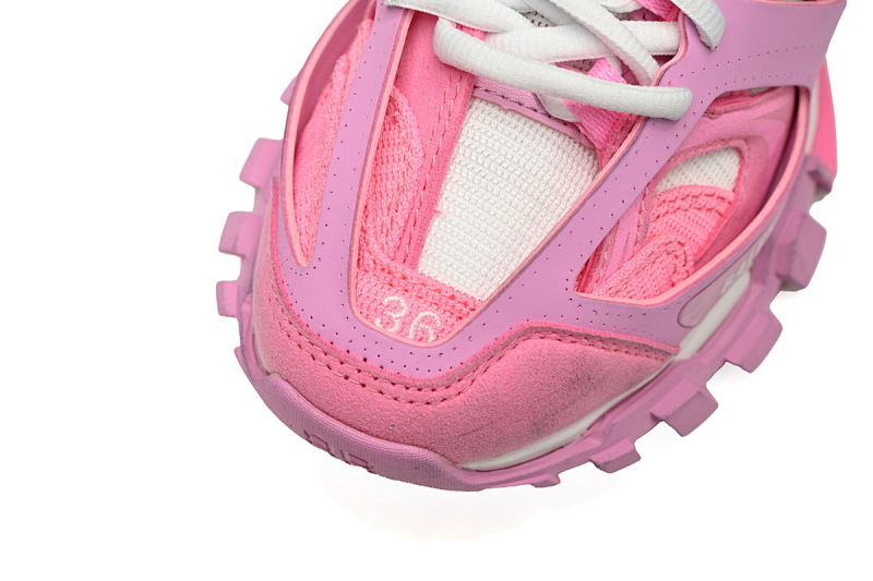【DA0LJ】白粉红-112 巴黎3代时尚复古低帮跑鞋 542436 W3SU5 5090 Balenciaga Tess S.Black Rice White Pink