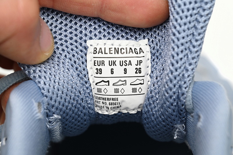 【EA0LJ】浅蓝-13 巴黎轮胎鞋 685611 W2RAM 0615 Balenciaga Defender Black Light Blue