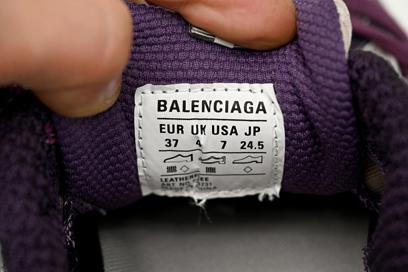 【CA5AH】 紫色 巴黎10代做旧 户外概念跑鞋 734731 W3XL5 1269 Balenciaga Purple