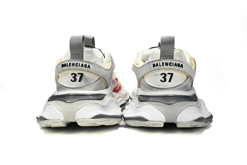 【DA5LJ】白红-2 纯原版巴黎世家11代 网布 圆头系带低帮 784339-W1MV3-0521 Balenciaga CARGO White Red