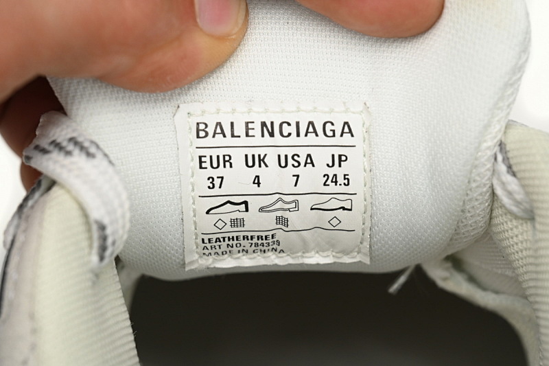 【DA5LJ】白红-2 纯原版巴黎世家11代 网布 圆头系带低帮 784339-W1MV3-0521 Balenciaga CARGO White Red