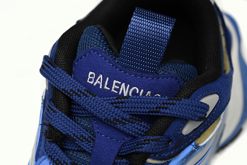 【DA5LJ】白宝蓝-5 纯原版巴黎世家11代 网布 圆头系带低帮 784339-W2MV3-2325 Balenciaga CARGO White Sapphire Blue