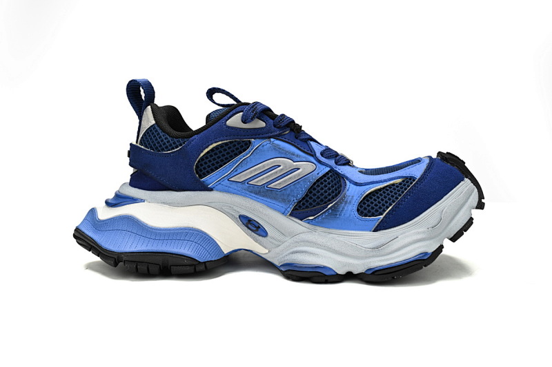 【DA5LJ】白宝蓝-5 纯原版巴黎世家11代 网布 圆头系带低帮 784339-W2MV3-2325 Balenciaga CARGO White Sapphire Blue